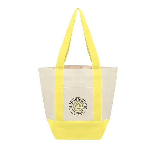Recycled cotton canvas tote bag with front pocket and 18" handles.... from ASI 61125 Hit Promotional Products / Hit®