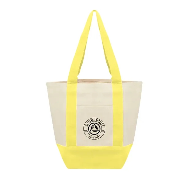 Recycled cotton canvas tote bag with front pocket and 18" handles.... from ASI 61125 Hit Promotional Products / Hit®