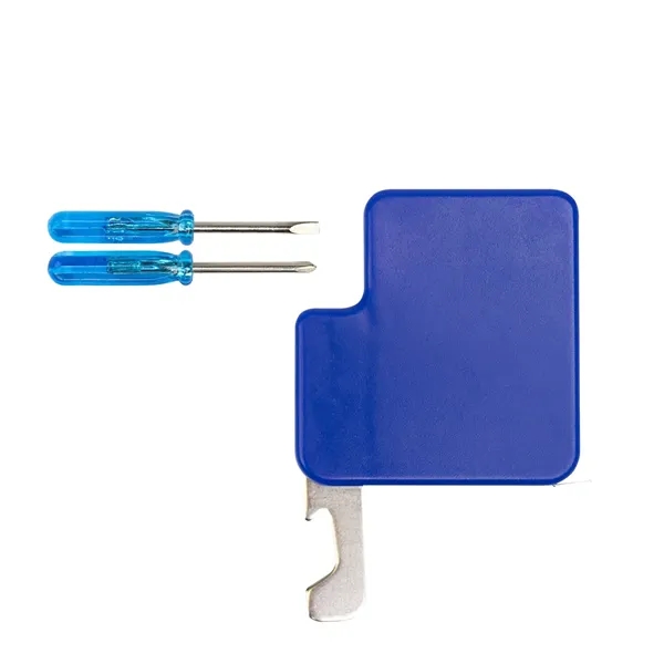 Key chain with 3' tape measure, bottle opener, flat head/Phillips head... from ASI 61125 Hit Promotional Products / Hit®