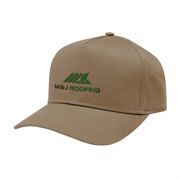 5 panel cotton/Tencel fabric cap with recycled plastic snap tab closure.... from ASI 61125 Hit Promotional Products / Hit®