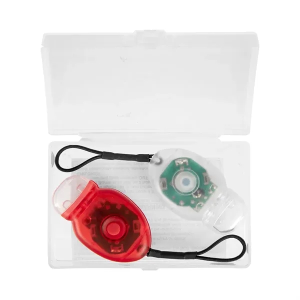 Bicycle light set in a clear case with magnetic closure.... from ASI 61125 Hit Promotional Products / Hit®