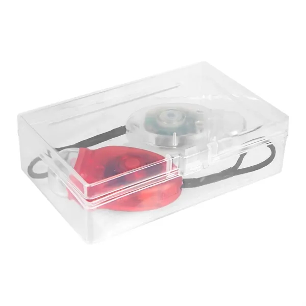 Bicycle light set in a clear case with magnetic closure.... from ASI 61125 Hit Promotional Products / Hit®