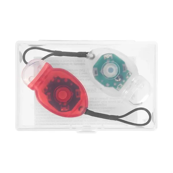 Bicycle light set in a clear case with magnetic closure.... from ASI 61125 Hit Promotional Products / Hit®
