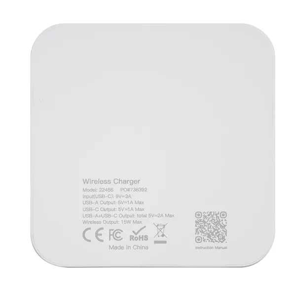 2-port USB hub and charging pad.... from ASI 61125 Hit Promotional Products / Hit®