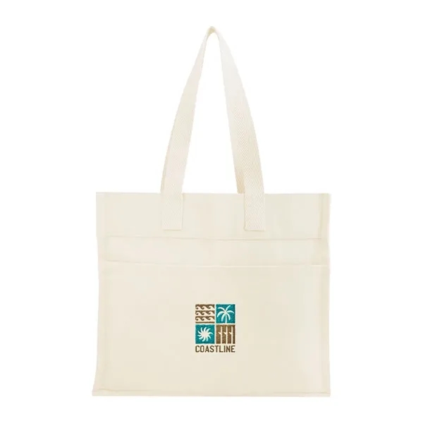 5" x 15" x 13" recycled cotton/polyester tote bag with 26.75"... from ASI 61125 Hit Promotional Products / Hit®