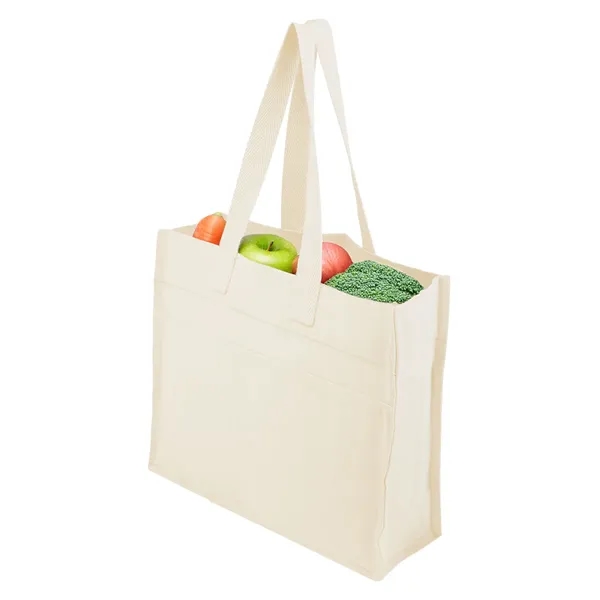 5" x 15" x 13" recycled cotton/polyester tote bag with 26.75"... from ASI 61125 Hit Promotional Products / Hit®
