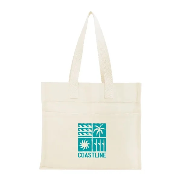 5" x 15" x 13" recycled cotton/polyester tote bag with 26.75"... from ASI 61125 Hit Promotional Products / Hit®
