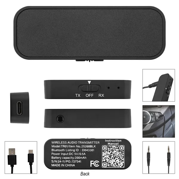 Wireless audio transmitter and receiver.... from ASI 61125 Hit Promotional Products / Hit®