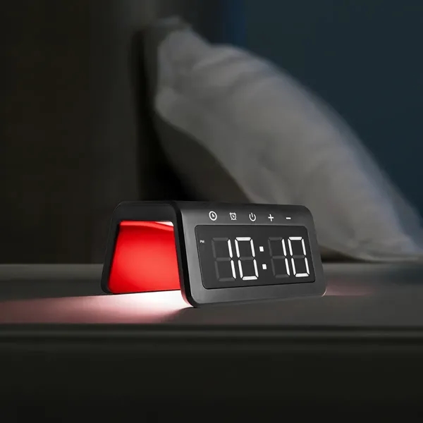 15-watt wireless charger with alarm clock.... from ASI 61125 Hit Promotional Products / Hit®