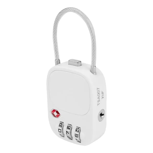TSA-approved luggage lock with reinforced metal cable and 3-digit combination.... from ASI 61125 Hit Promotional Products / Hit®