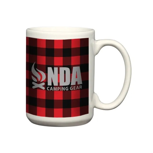 15 oz. mug that's offered in two color schemes... from ASI 61125 Hit Promotional Products / Hit®