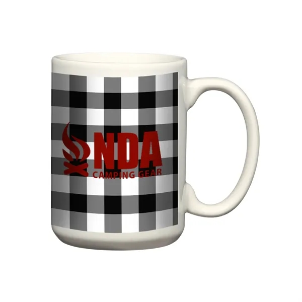 15 oz. mug that's offered in two color schemes... from ASI 61125 Hit Promotional Products / Hit®