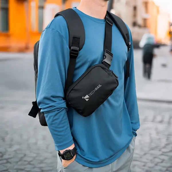 Backpack with padded laptop compartment and removable belt bag.... from ASI 61125 Hit Promotional Products / Hit®