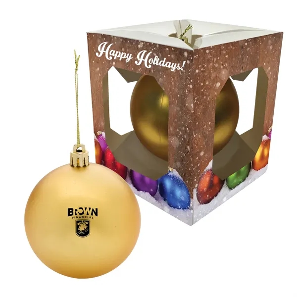 Imprinted ornament in window box... from ASI 61125 Hit Promotional Products / Hit®