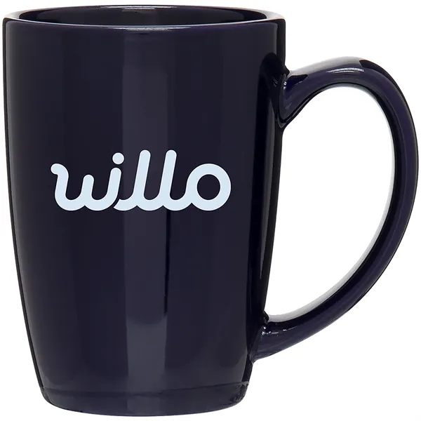 14 oz ceramic mug with glossy colored exterior and interior.... from ASI 51197 ETS Express, LLC