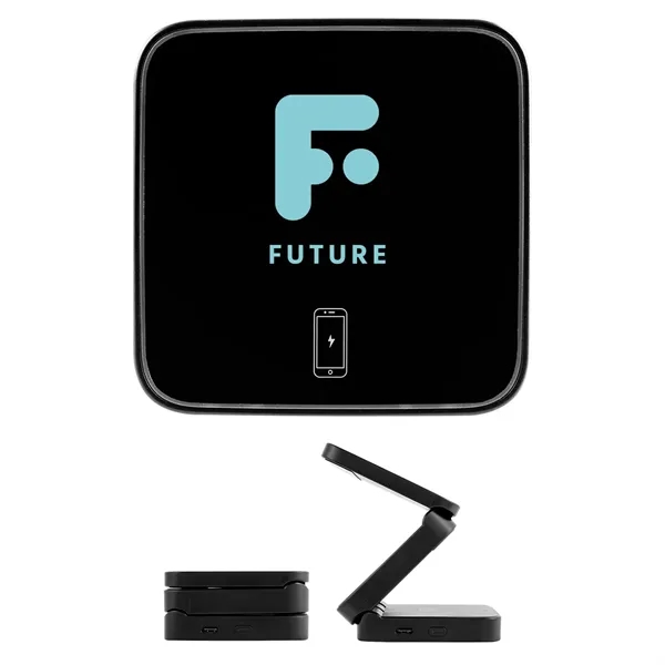 15W magnetic multi-charging station for QI-enabled devices.... from ASI 61125 Hit Promotional Products / Hit®