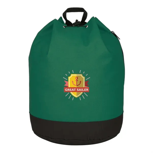Drawstring tote / backpack with PVC lining and adjustable padded straps.... from ASI 61125 Hit Promotional Products / Hit®