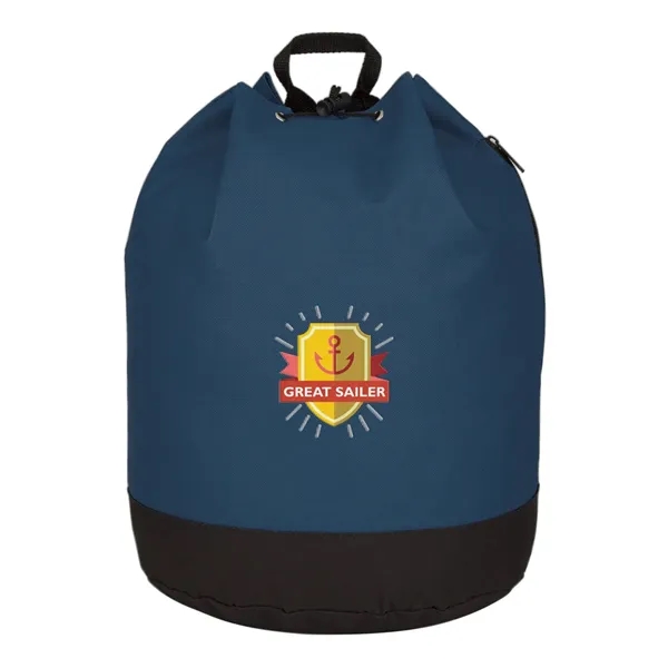 Drawstring tote / backpack with PVC lining and adjustable padded straps.... from ASI 61125 Hit Promotional Products / Hit®