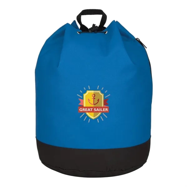 Drawstring tote / backpack with PVC lining and adjustable padded straps.... from ASI 61125 Hit Promotional Products / Hit®