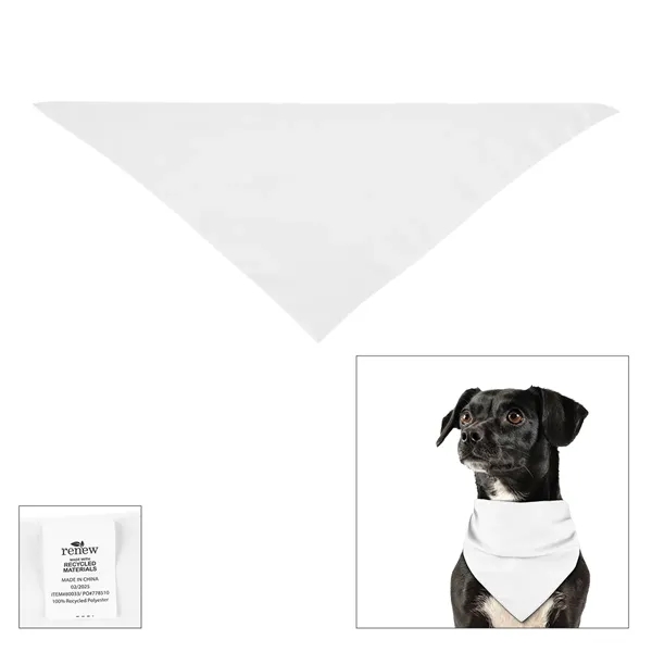 10" x 21.25" triangular rPET pet bandanna.... from ASI 61125 Hit Promotional Products / Hit®
