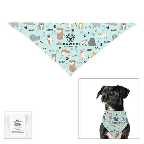 10" x 21.25" triangular rPET pet bandanna.... from ASI 61125 Hit Promotional Products / Hit®