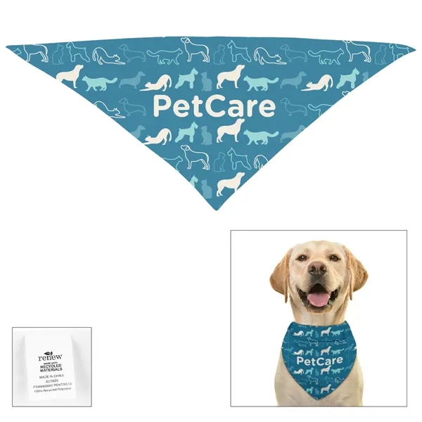 13" x 26.5" triangular pet bandanna made from 100% rPET polyester.... from ASI 61125 Hit Promotional Products / Hit®