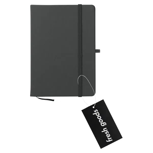 80 page lined notebook with bookmark, strap closure and pen loop;... from ASI 61125 Hit Promotional Products / Hit®