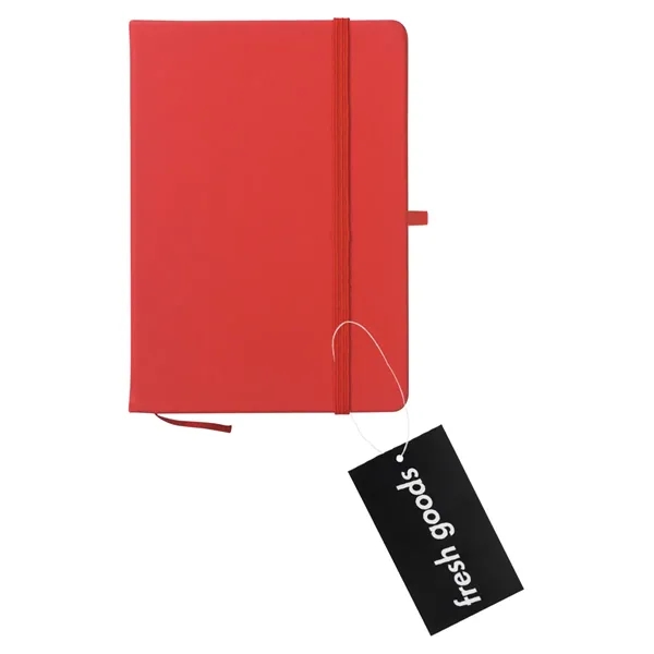 80 page lined notebook with bookmark, strap closure and pen loop;... from ASI 61125 Hit Promotional Products / Hit®