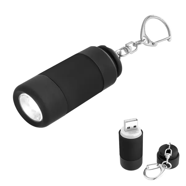 Keychain with carabiner attachment and rechargeable LED light.... from ASI 61125 Hit Promotional Products / Hit®