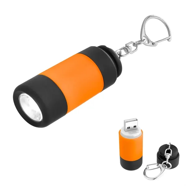 Keychain with carabiner attachment and rechargeable LED light.... from ASI 61125 Hit Promotional Products / Hit®