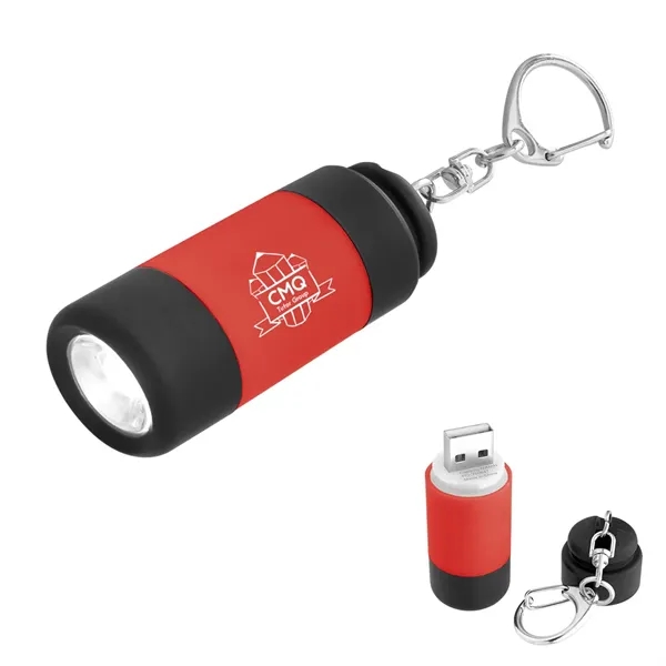 Keychain with carabiner attachment and rechargeable LED light.... from ASI 61125 Hit Promotional Products / Hit®
