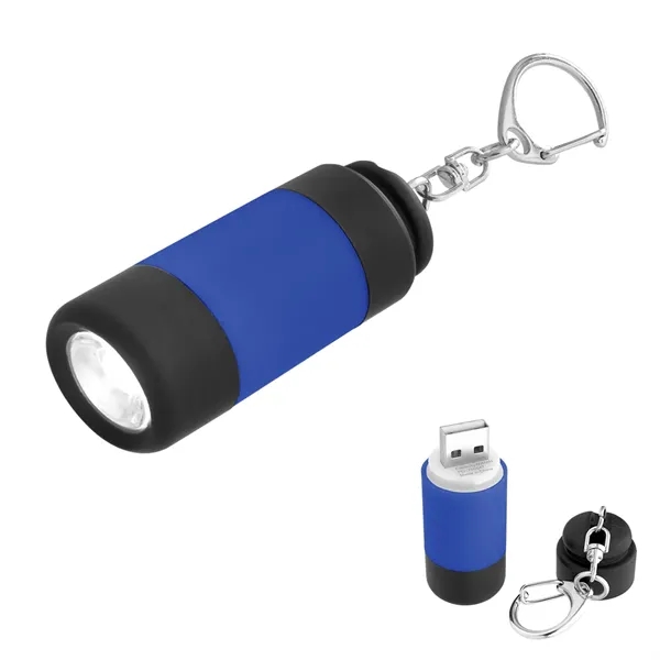 Keychain with carabiner attachment and rechargeable LED light.... from ASI 61125 Hit Promotional Products / Hit®
