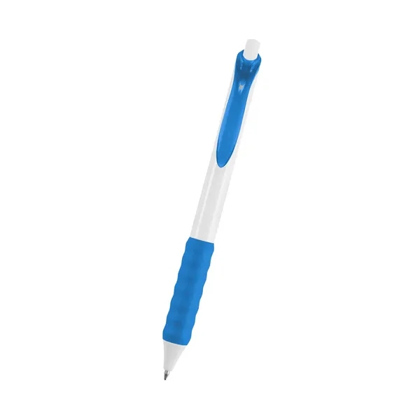 Plunger action gel ink pen with rubber grip.... from ASI 61125 Hit Promotional Products / Hit®