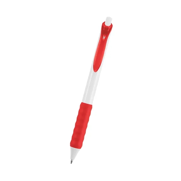 Plunger action gel ink pen with rubber grip.... from ASI 61125 Hit Promotional Products / Hit®