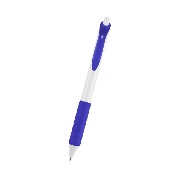 Plunger action gel ink pen with rubber grip.... from ASI 61125 Hit Promotional Products / Hit®