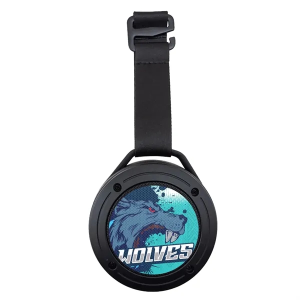 Water-resistant wireless speaker with high-definition Bluetooth technology and custom strap.... from ASI 61125 Hit Promotional Products / Hit®