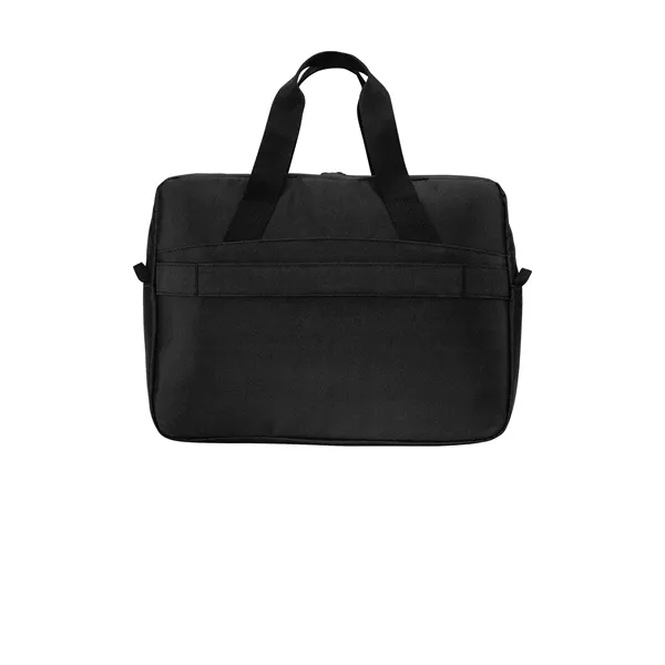 Polyester twisted twill canvas briefcase with zippered main compartment and interior... from ASI 61125 Hit Promotional Products / Hit®