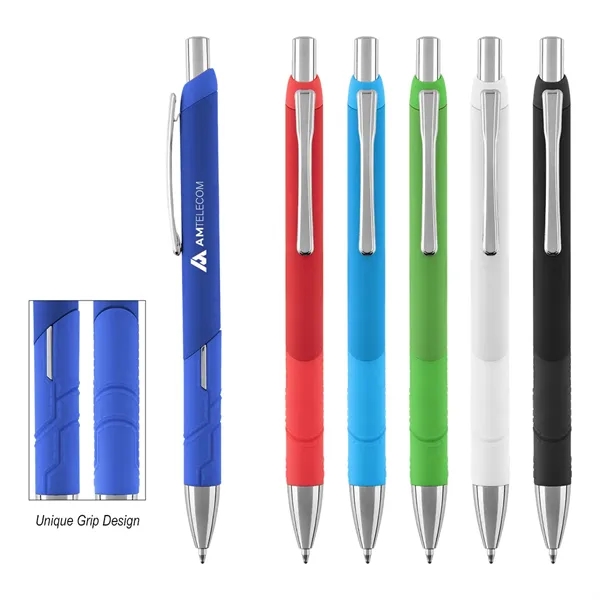 Plunger action ballpoint pen made with recycled ABS and a smooth... from ASI 61125 Hit Promotional Products / Hit®