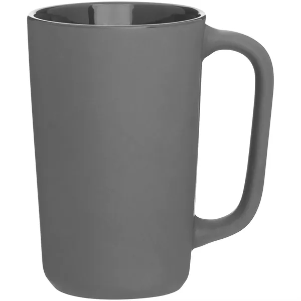 14 oz ceramic mug with matte colored exterior and glossy colored... from ASI 51197 ETS Express, LLC