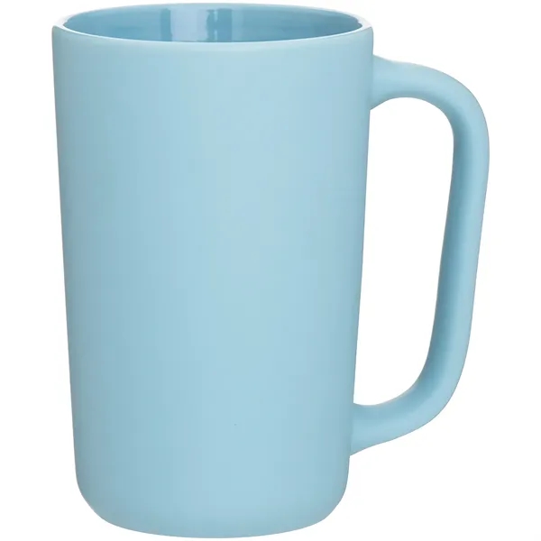14 oz ceramic mug with matte colored exterior and glossy colored... from ASI 51197 ETS Express, LLC