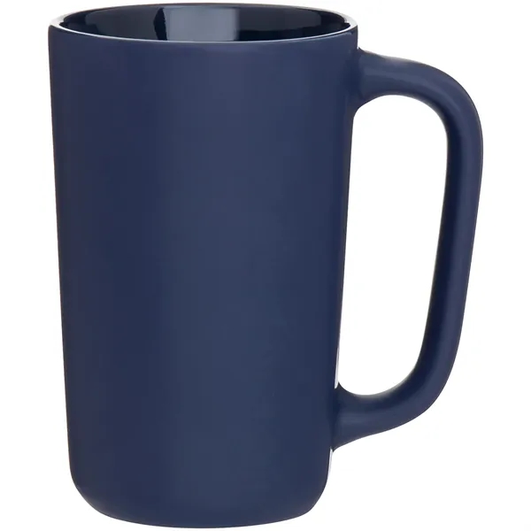 14 oz ceramic mug with matte colored exterior and glossy colored... from ASI 51197 ETS Express, LLC