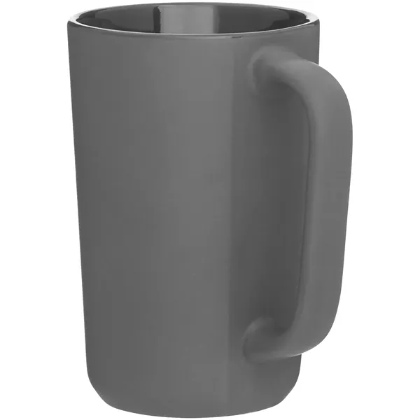 14 oz ceramic mug with matte colored exterior and glossy colored... from ASI 51197 ETS Express, LLC