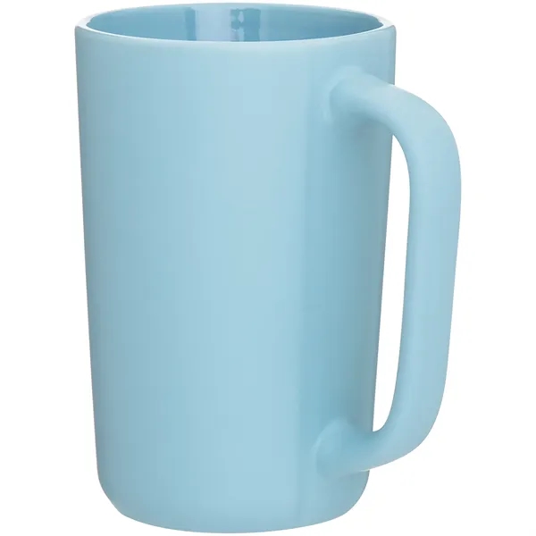 14 oz ceramic mug with matte colored exterior and glossy colored... from ASI 51197 ETS Express, LLC