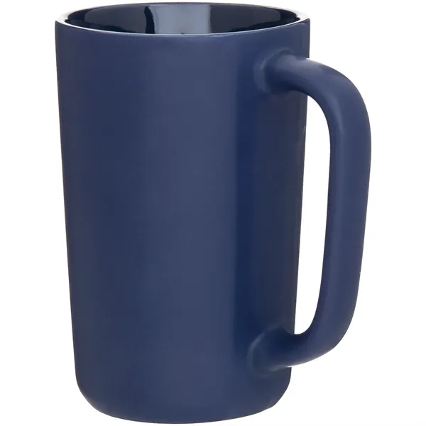14 oz ceramic mug with matte colored exterior and glossy colored... from ASI 51197 ETS Express, LLC