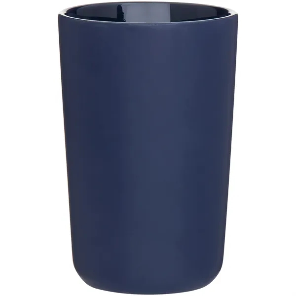 14 oz ceramic mug with matte colored exterior and glossy colored... from ASI 51197 ETS Express, LLC