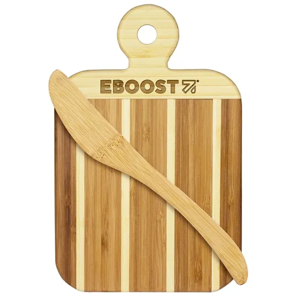 Bamboo striped paddle board with spreading knife.... from ASI 91565 Totally Bamboo