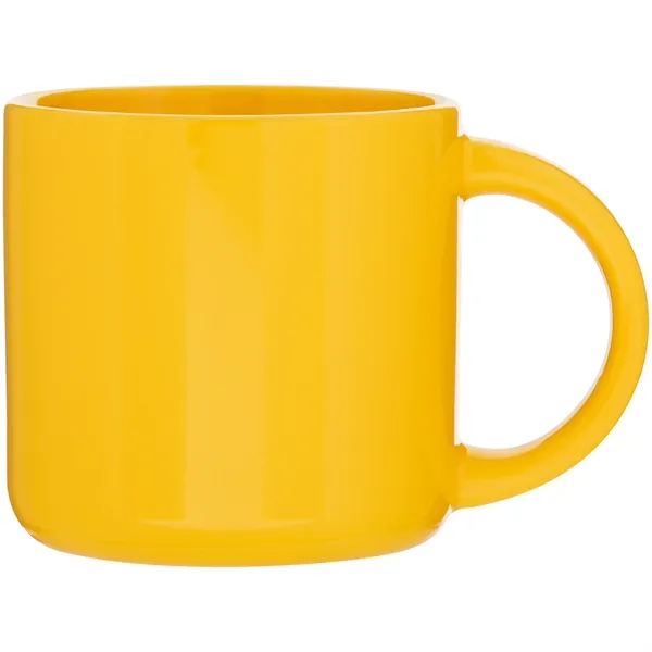 14 oz ceramic mug with glossy colored exterior and glossy colored... from ASI 51197 ETS Express, LLC