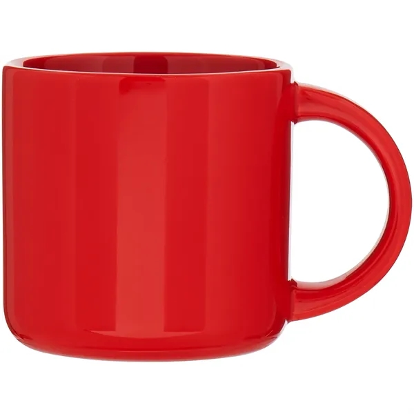 14 oz ceramic mug with glossy colored exterior and glossy colored... from ASI 51197 ETS Express, LLC