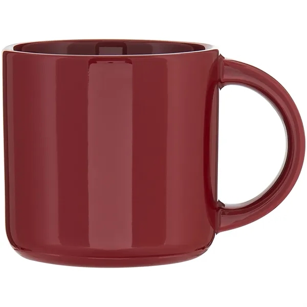 14 oz ceramic mug with glossy colored exterior and glossy colored... from ASI 51197 ETS Express, LLC
