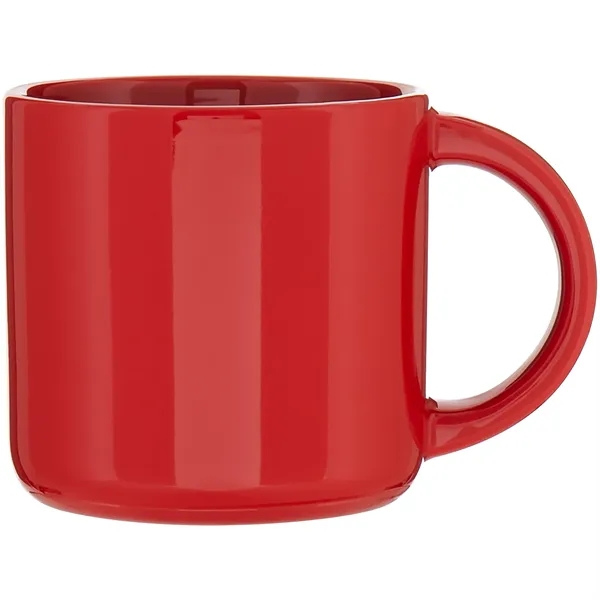 14 oz ceramic mug with glossy colored exterior and glossy colored... from ASI 51197 ETS Express, LLC